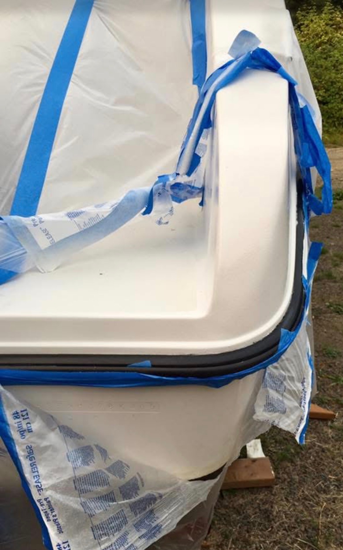 Fiberglass hull restoration by Invictus Marine