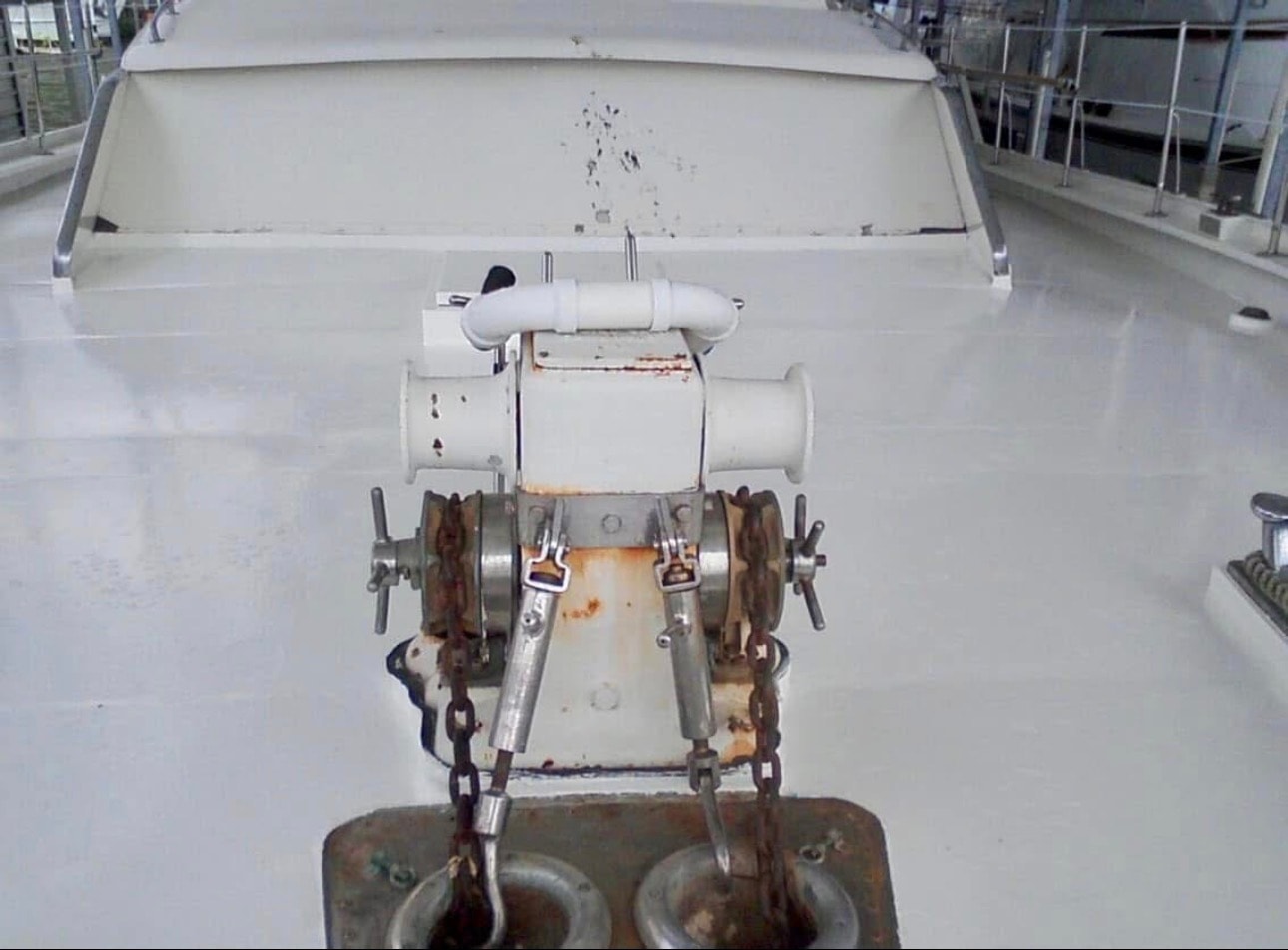 Completed corrosion repair 82ft Benetti yacht