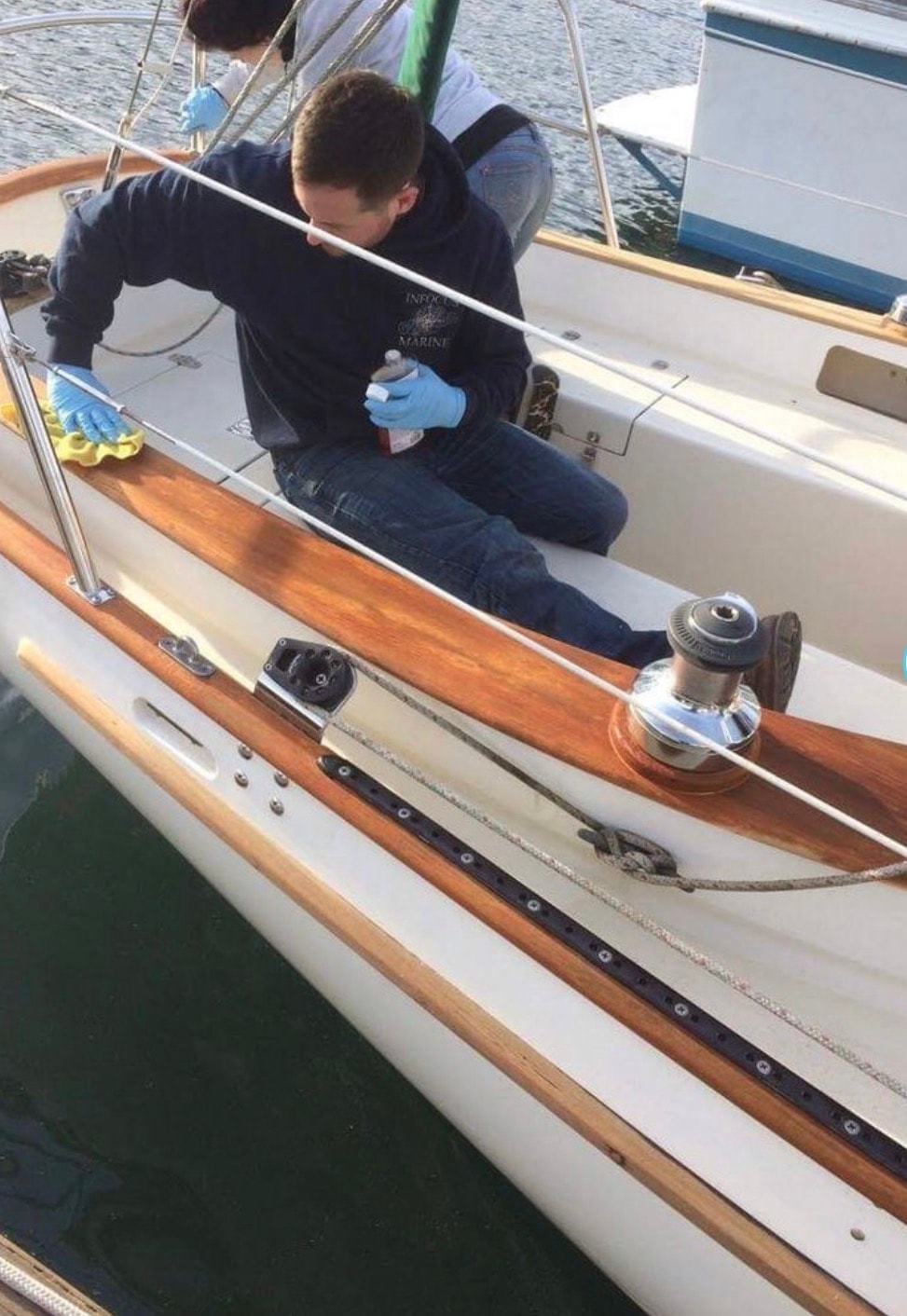Deck work and brightwork by Invictus Marine